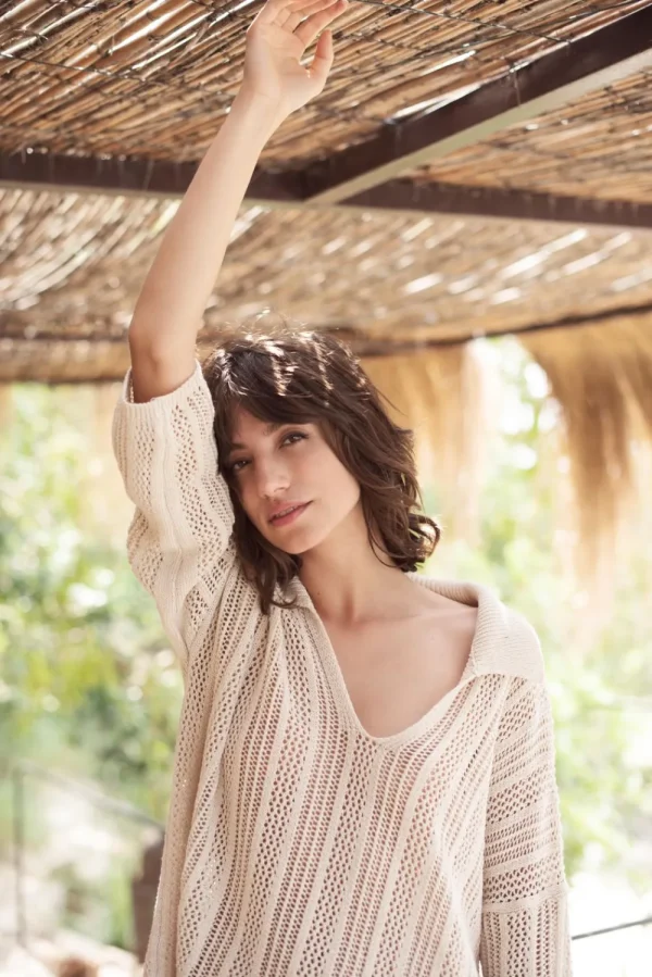 Vrouwen Summum Woman Truien & Vesten | Opengewerkte Trui Oversized