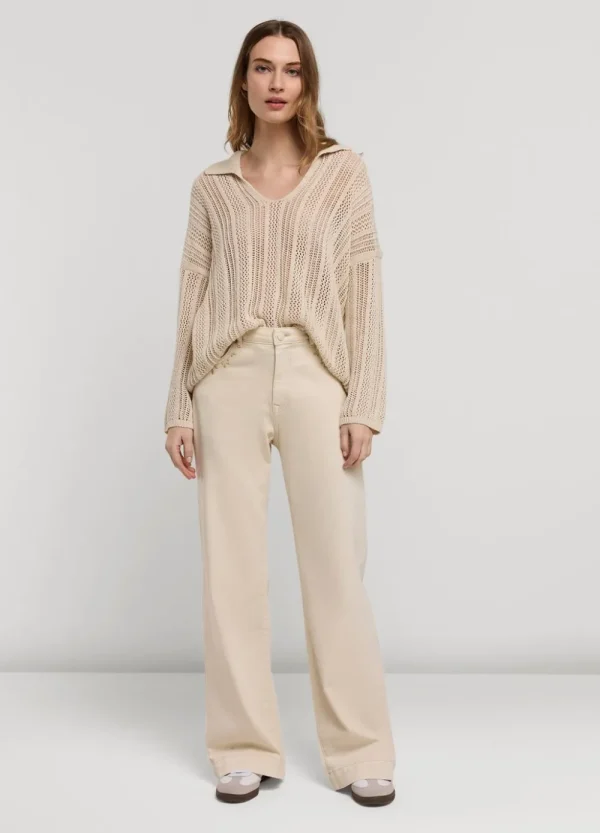 Vrouwen Summum Woman Truien & Vesten | Opengewerkte Trui Oversized
