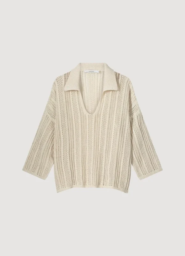 Vrouwen Summum Woman Truien & Vesten | Opengewerkte Trui Oversized