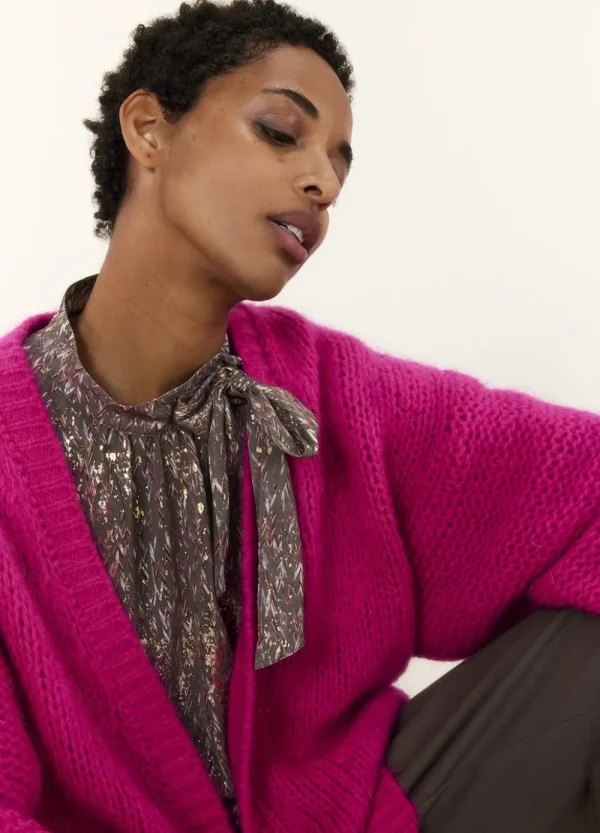 Vrouwen Summum Woman Truien & Vesten | Oversized Open Vest