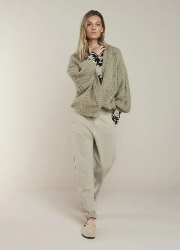 Vrouwen Summum Woman Truien & Vesten | Oversized Open Vest