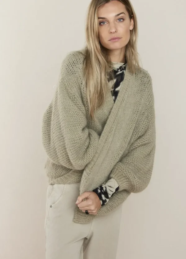 Vrouwen Summum Woman Truien & Vesten | Oversized Open Vest