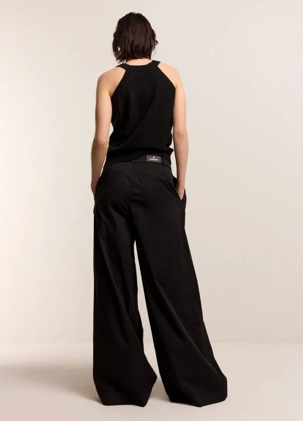Vrouwen Summum Woman Broeken & Jumpsuits | Palazzo Broek Met Ceintuur