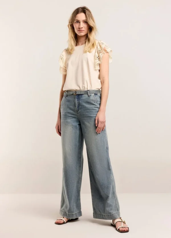 Vrouwen Summum Woman Broeken & Jumpsuits | Palazzo Jeans