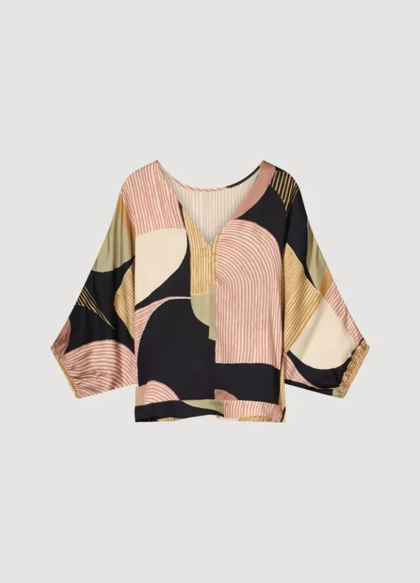 Vrouwen Summum Woman Tops & T-Shirts | Reversible Top Met Print
