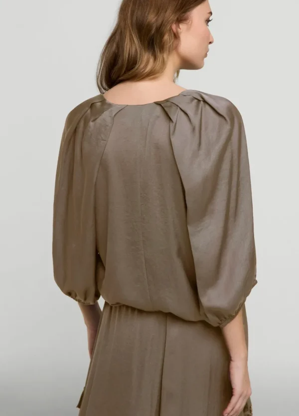 Vrouwen Summum Woman Tops & T-Shirts | Satijnen Top V-Hals