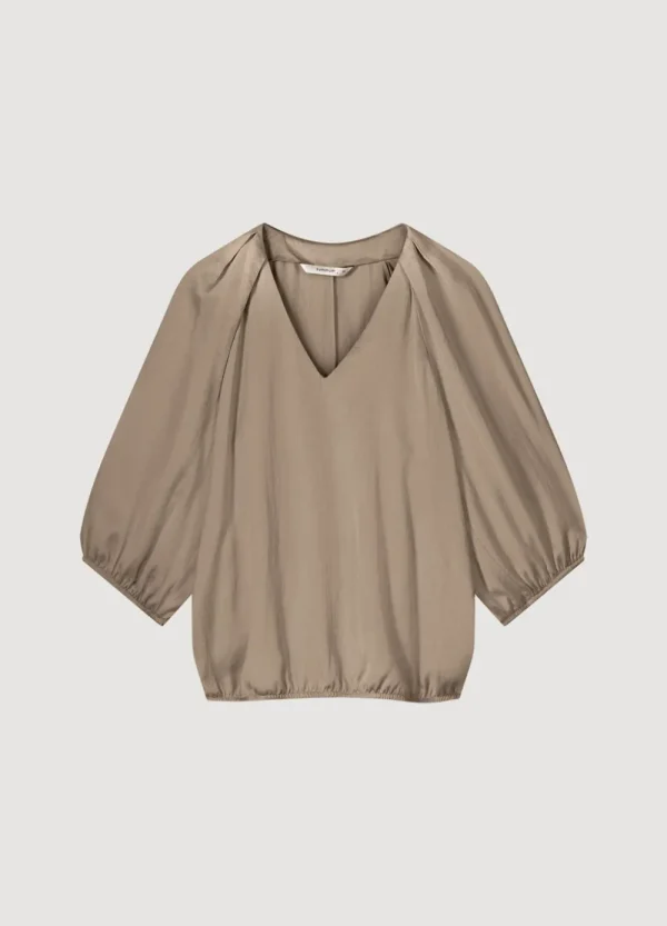 Vrouwen Summum Woman Tops & T-Shirts | Satijnen Top V-Hals