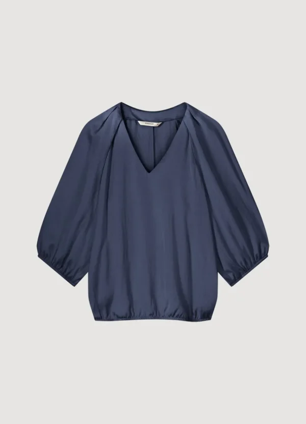 Vrouwen Summum Woman Tops & T-Shirts | Satijnen Top V-Hals