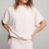 Vrouwen Summum Woman Tops & T-Shirts | Scuba Top Met Korte Mouw