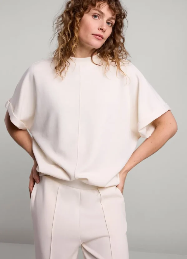Vrouwen Summum Woman Tops & T-Shirts | Scuba Top Met Korte Mouw