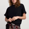 Vrouwen Summum Woman Tops & T-Shirts | Scuba Top Met Korte Mouw