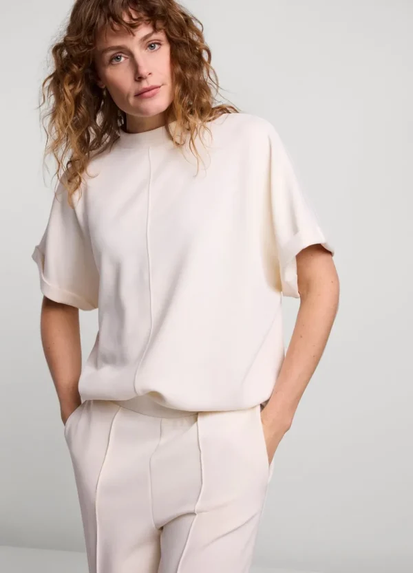 Vrouwen Summum Woman Tops & T-Shirts | Scuba Top Met Korte Mouw