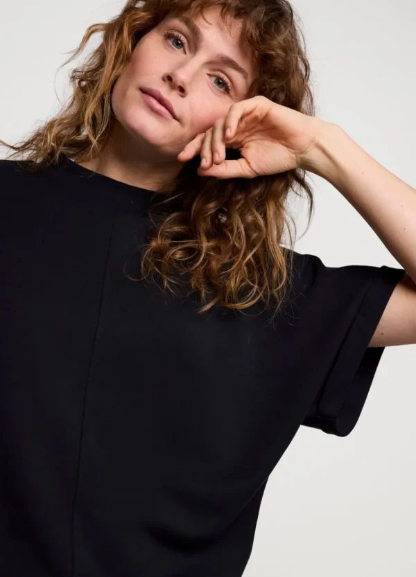 Vrouwen Summum Woman Tops & T-Shirts | Scuba Top Met Korte Mouw