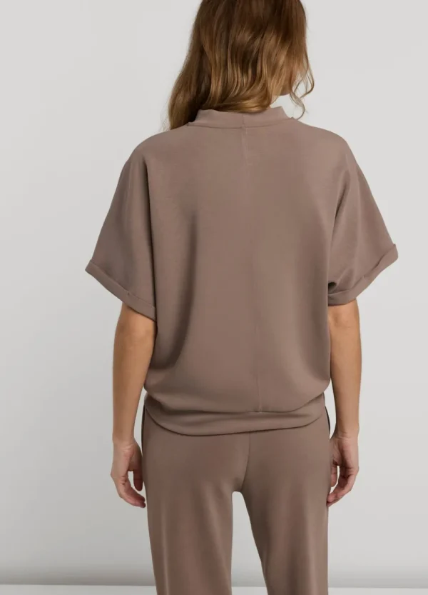 Vrouwen Summum Woman Tops & T-Shirts | Scuba Top Met Korte Mouw