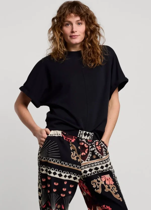 Vrouwen Summum Woman Tops & T-Shirts | Scuba Top Met Korte Mouw