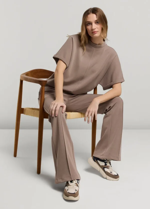 Vrouwen Summum Woman Tops & T-Shirts | Scuba Top Met Korte Mouw