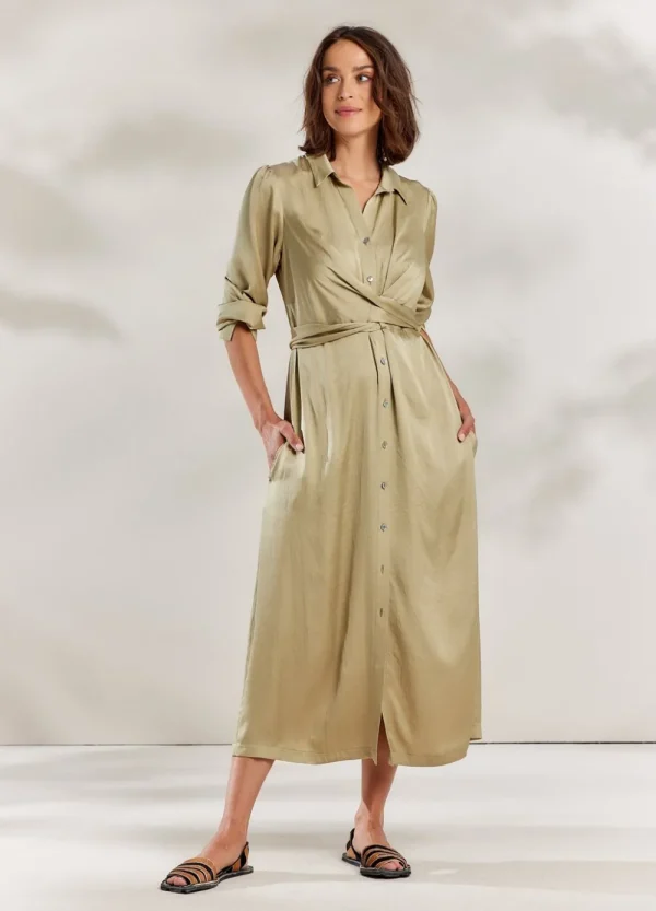 Vrouwen Summum Woman Jurken | Silky Touch Doorknoopjurk