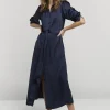 Vrouwen Summum Woman Jurken | Silky Touch Doorknoopjurk