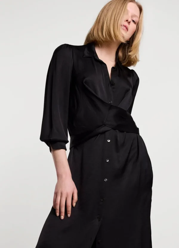 Vrouwen Summum Woman Jurken | Silky Touch Doorknoopjurk