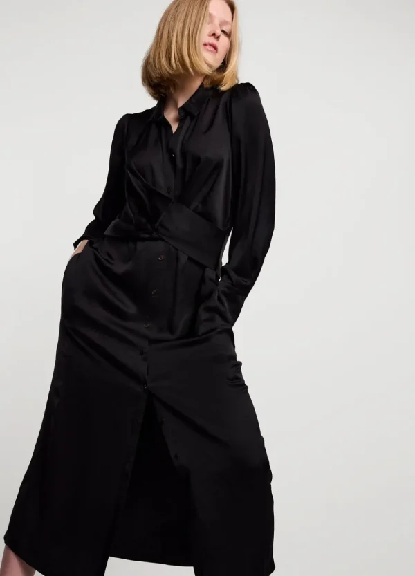 Vrouwen Summum Woman Jurken | Silky Touch Doorknoopjurk