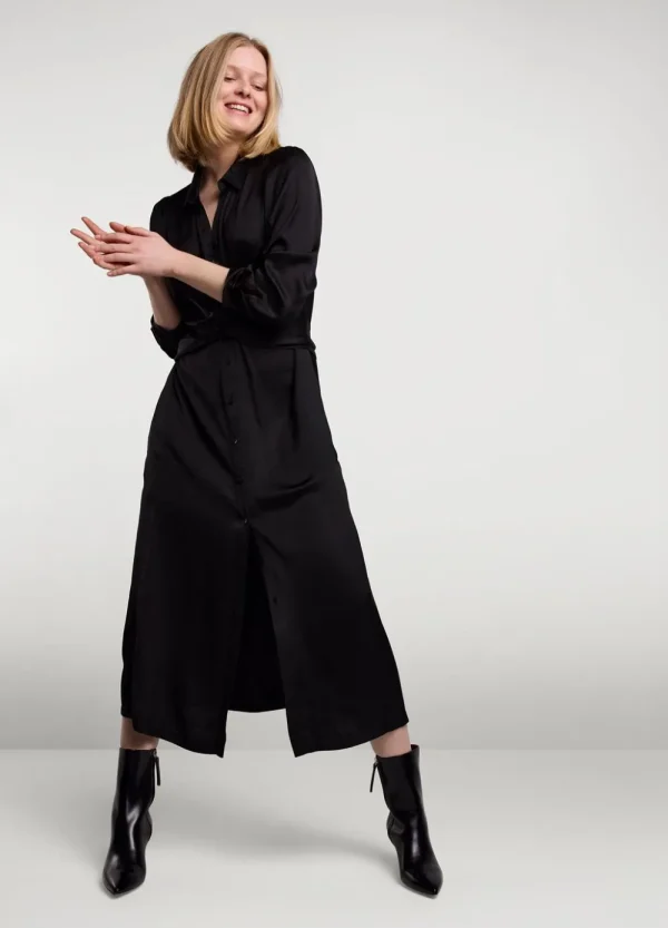 Vrouwen Summum Woman Jurken | Silky Touch Doorknoopjurk