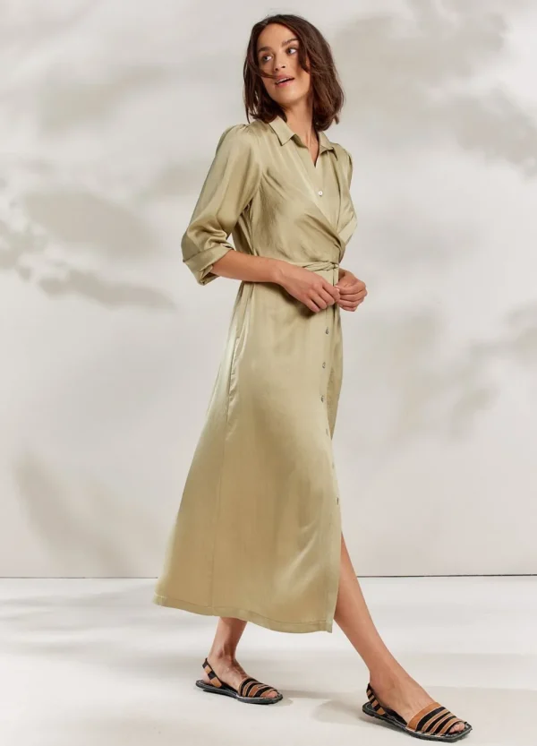 Vrouwen Summum Woman Jurken | Silky Touch Doorknoopjurk