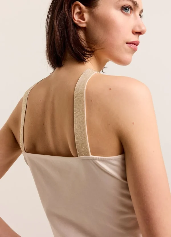 Vrouwen Summum Woman Tops & T-Shirts | Singlet Gekruiste Halslijn