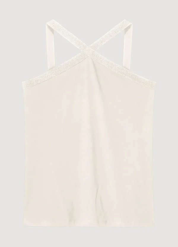 Vrouwen Summum Woman Tops & T-Shirts | Singlet Gekruiste Halslijn