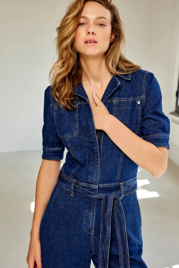 Vrouwen Summum Woman Broeken & Jumpsuits | Slim Fit Denim Jumpsuit