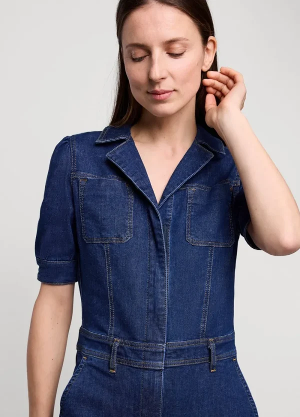Vrouwen Summum Woman Broeken & Jumpsuits | Slim Fit Denim Jumpsuit