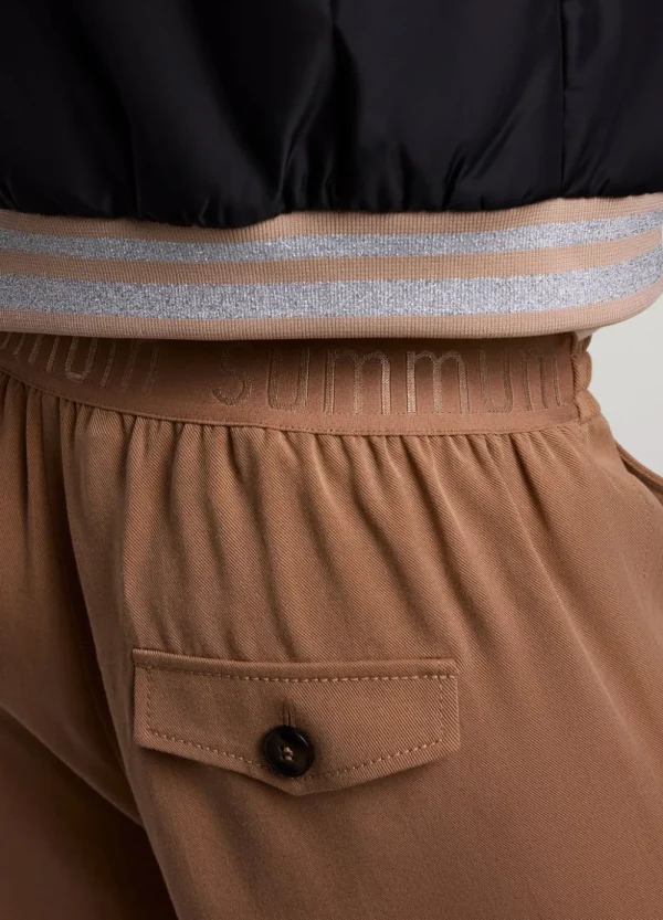 Vrouwen Summum Woman Broeken & Jumpsuits | Soepelvallende Cargobroek