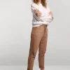 Vrouwen Summum Woman Broeken & Jumpsuits | Soepelvallende Chino