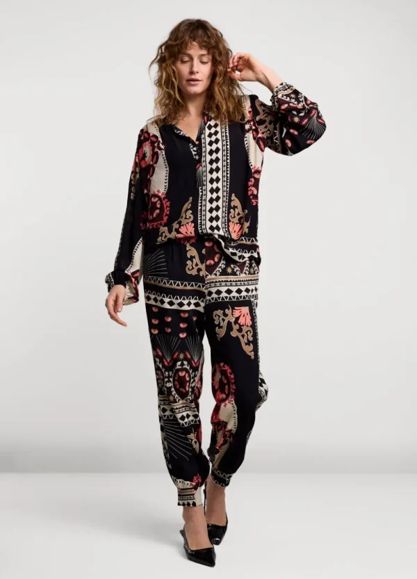 Vrouwen Summum Woman Broeken & Jumpsuits | Soepelvallende Pofbroek