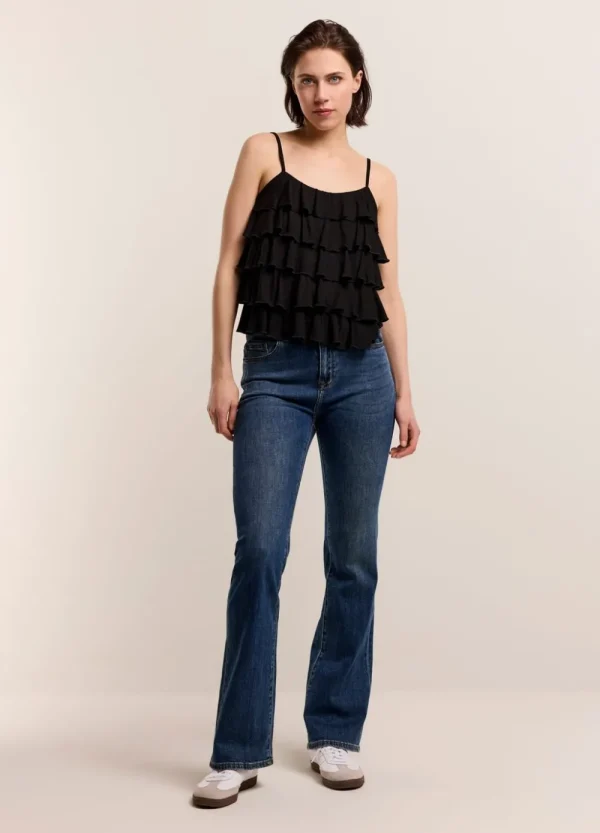 Vrouwen Summum Woman Tops & T-Shirts | Spaghettitop Met Ruches