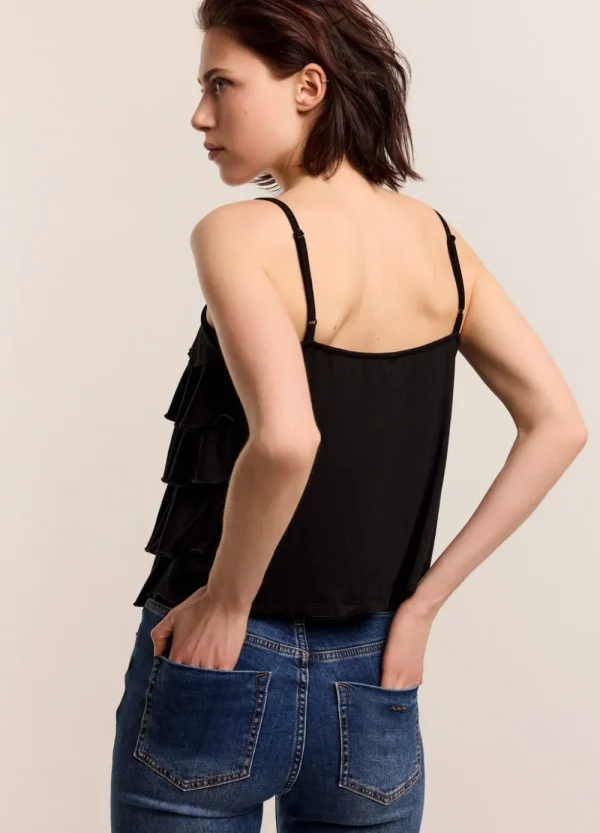 Vrouwen Summum Woman Tops & T-Shirts | Spaghettitop Met Ruches