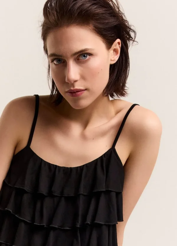 Vrouwen Summum Woman Tops & T-Shirts | Spaghettitop Met Ruches