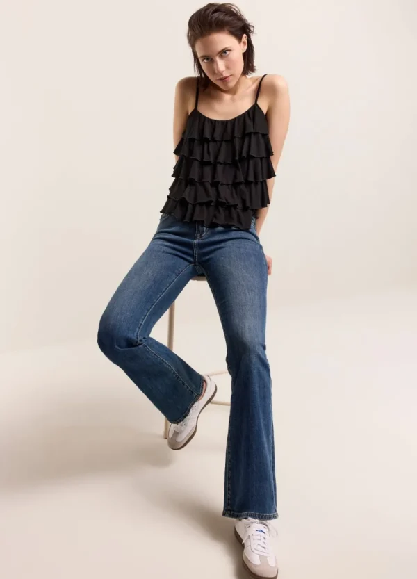 Vrouwen Summum Woman Tops & T-Shirts | Spaghettitop Met Ruches