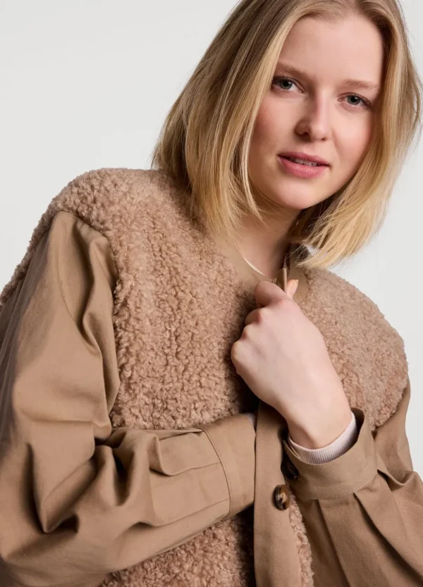 Vrouwen Summum Woman Jassen | Stoere Teddy Jas