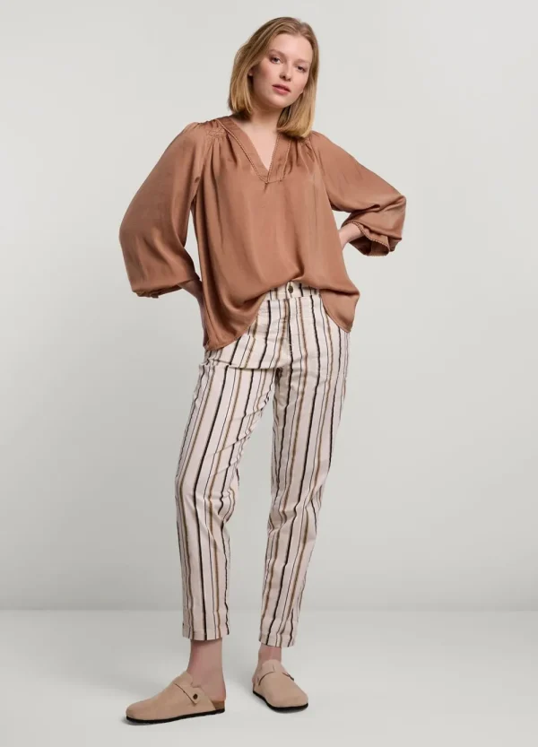 Vrouwen Summum Woman Broeken & Jumpsuits | Streepjesbroek