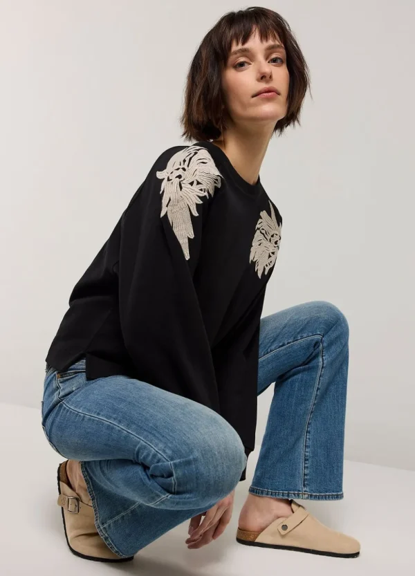 Vrouwen Summum Woman Truien & Vesten | Sweater Met Borduur
