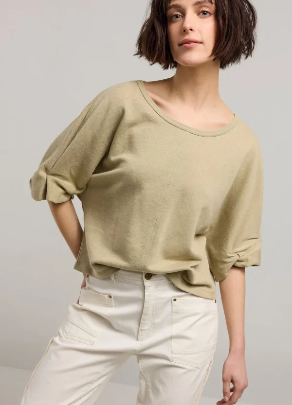 Vrouwen Summum Woman Truien & Vesten | Sweater Opgerolde Mouw