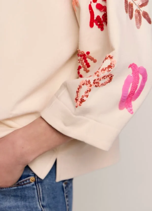 Vrouwen Summum Woman Truien & Vesten | Sweatshirt Met Pailletten