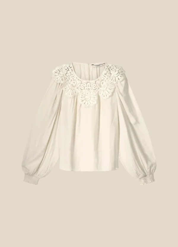 Vrouwen Summum Woman Tops & T-Shirts | Top Illusie Kanten Hals
