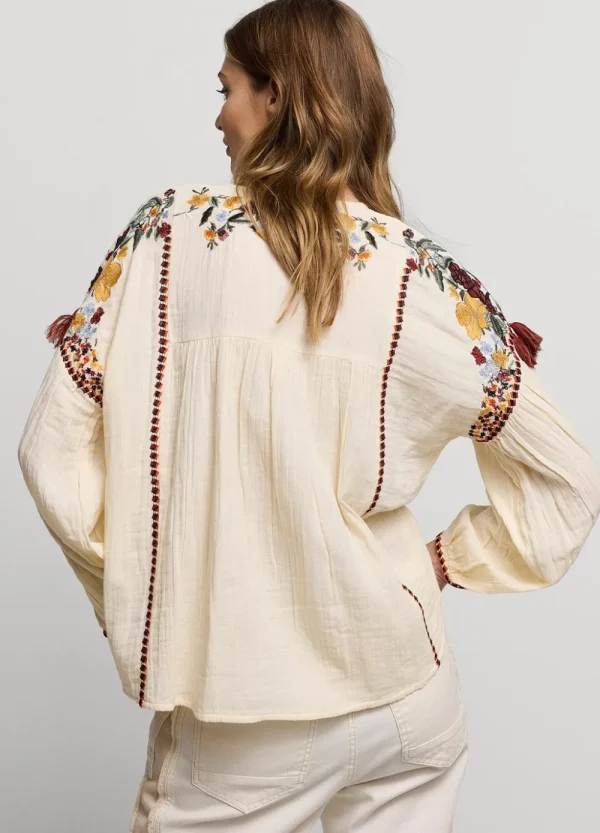 Vrouwen Summum Woman Blouses | Top Kleurrijk Borduurwerk