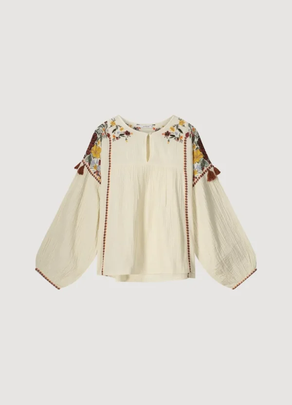 Vrouwen Summum Woman Blouses | Top Kleurrijk Borduurwerk