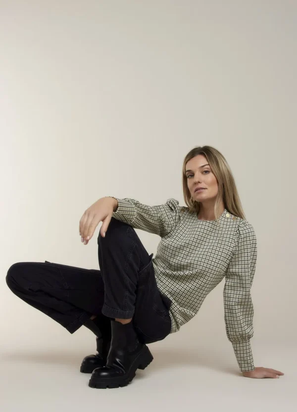 Vrouwen Summum Woman Tops & T-Shirts | Top Met Ballonmouw