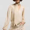 Vrouwen Summum Woman Tops & T-Shirts | Top Met Losse Sjaal