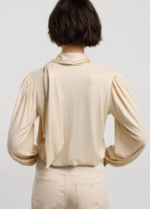 Vrouwen Summum Woman Tops & T-Shirts | Top Met Losse Sjaal