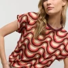 Vrouwen Summum Woman Tops & T-Shirts | Top Met Retro Print