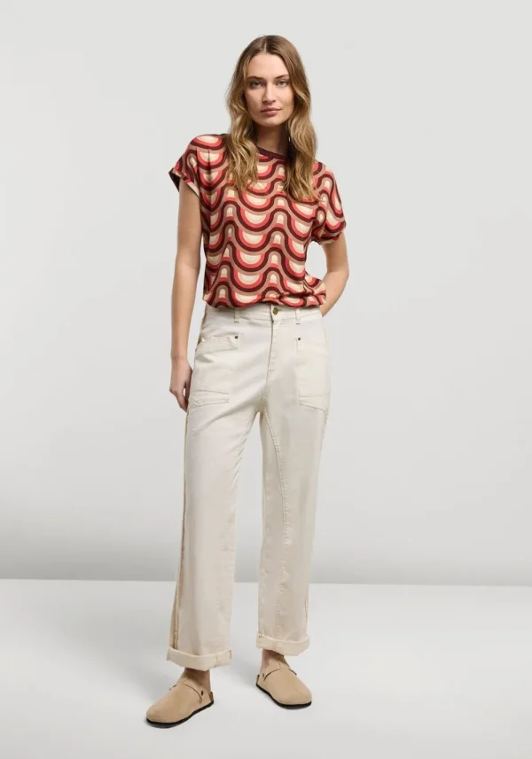 Vrouwen Summum Woman Tops & T-Shirts | Top Met Retro Print